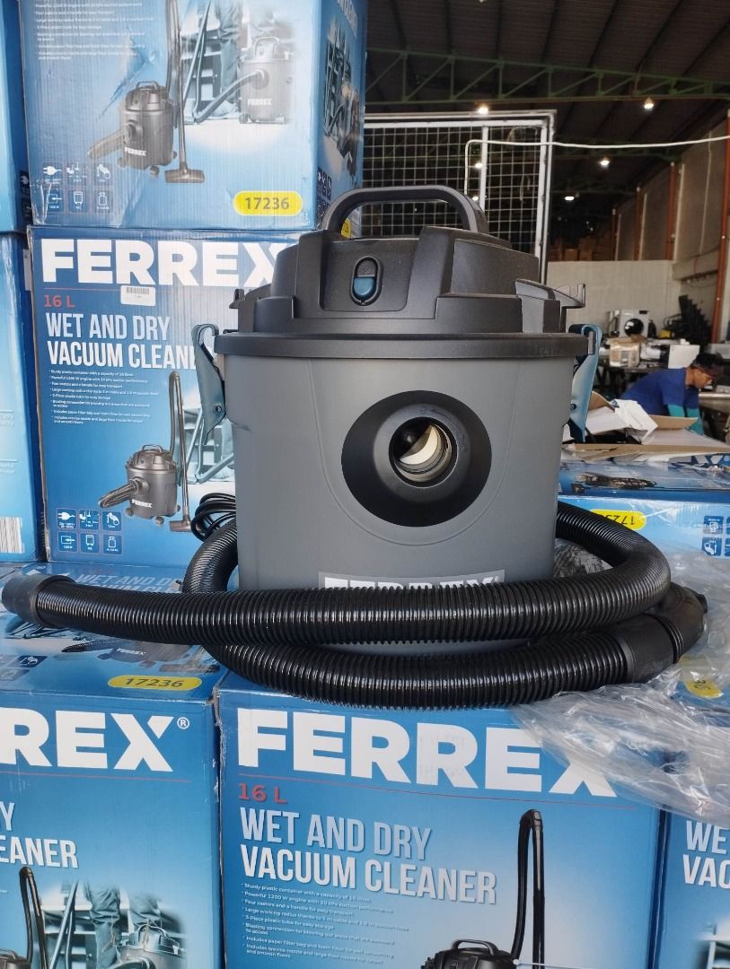 Ferrex 16L Wet and Dry Vacuum Cleaner 1200W, Furniture & Home Living