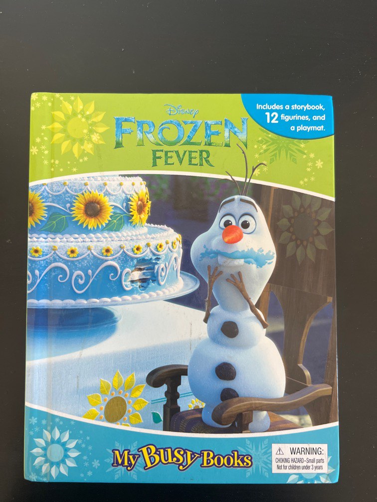 Frozen fever story book, figurine and playmat, Hobbies & Toys, Books