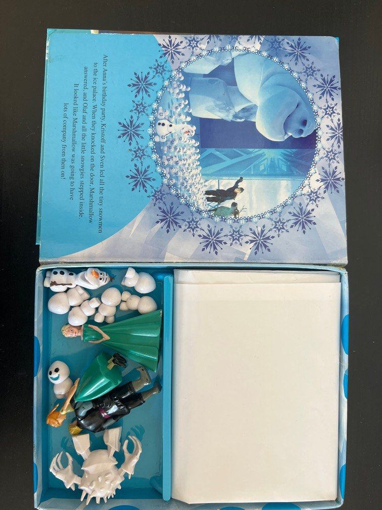 Frozen fever story book, figurine and playmat, Hobbies & Toys, Books