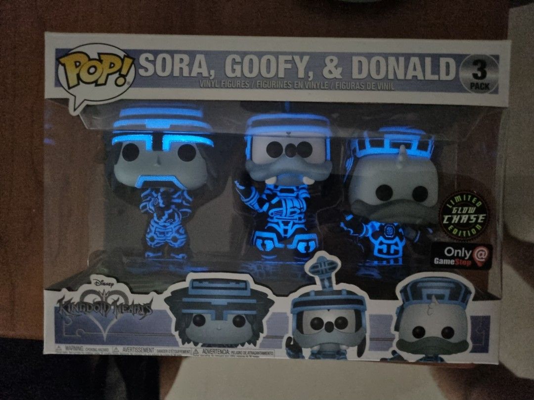 Funko Pop Kingdom Hearts Tron Chase Sora Goofy Donald Hobbies