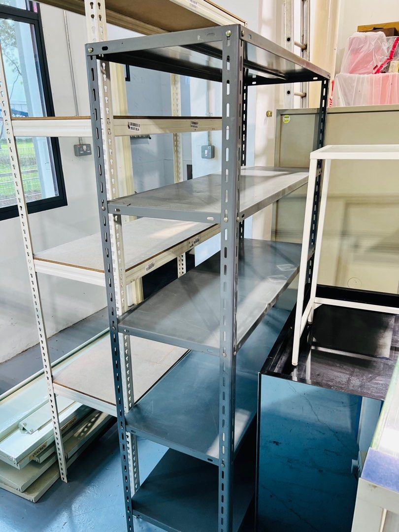 Grey Metal Racking Shelving, Furniture & Home Living, Furniture ...
