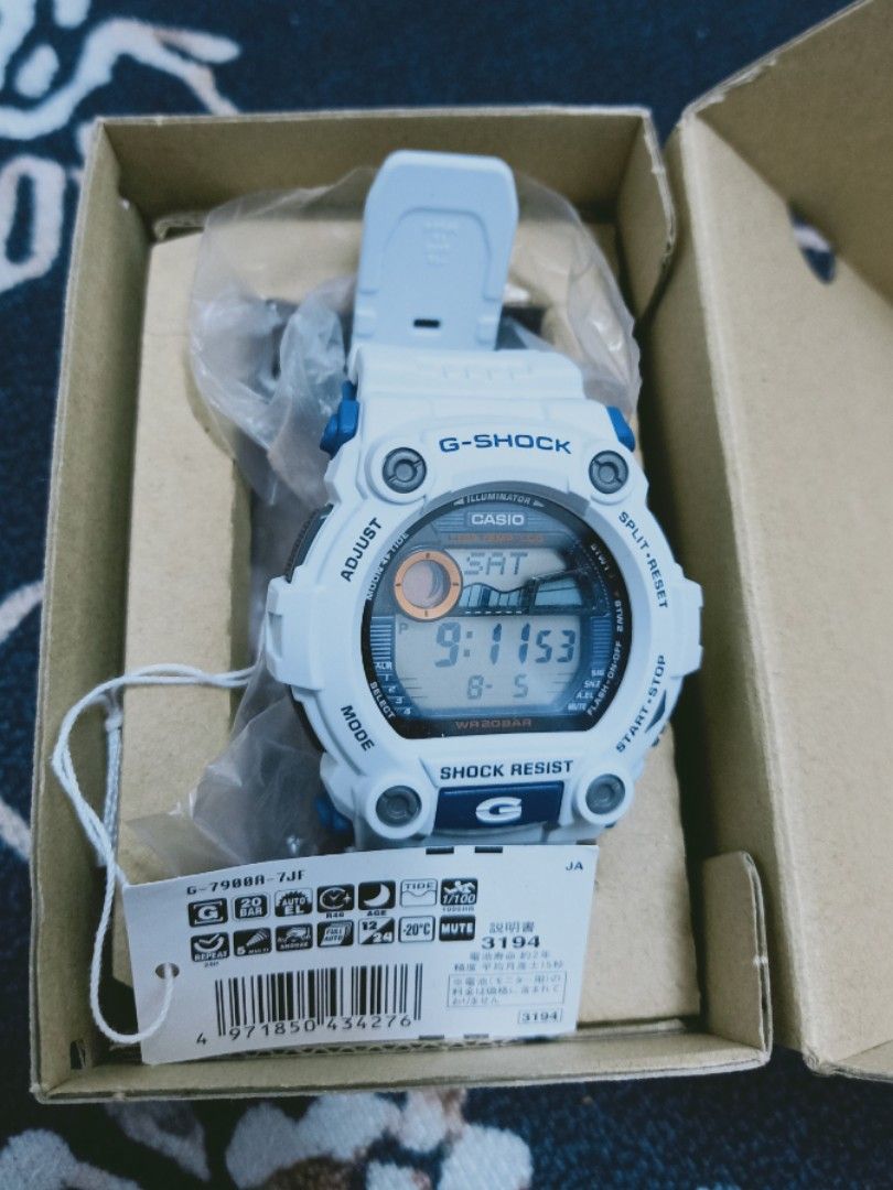 G shock mat moto putih on sale