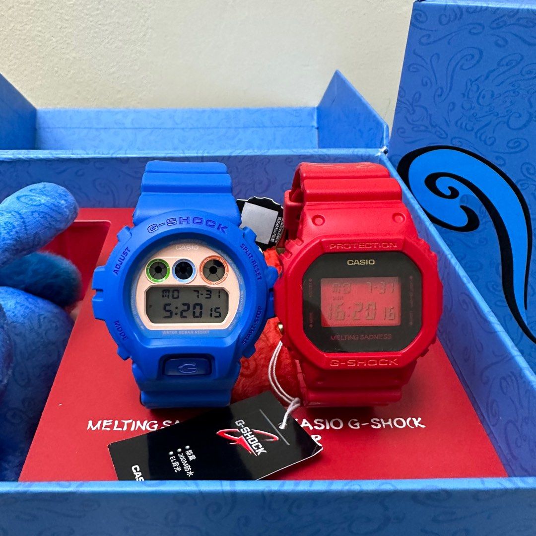G Shock MELTING SADNESS 2023 New Year DW 6900 DW 5600 NOS Complete
