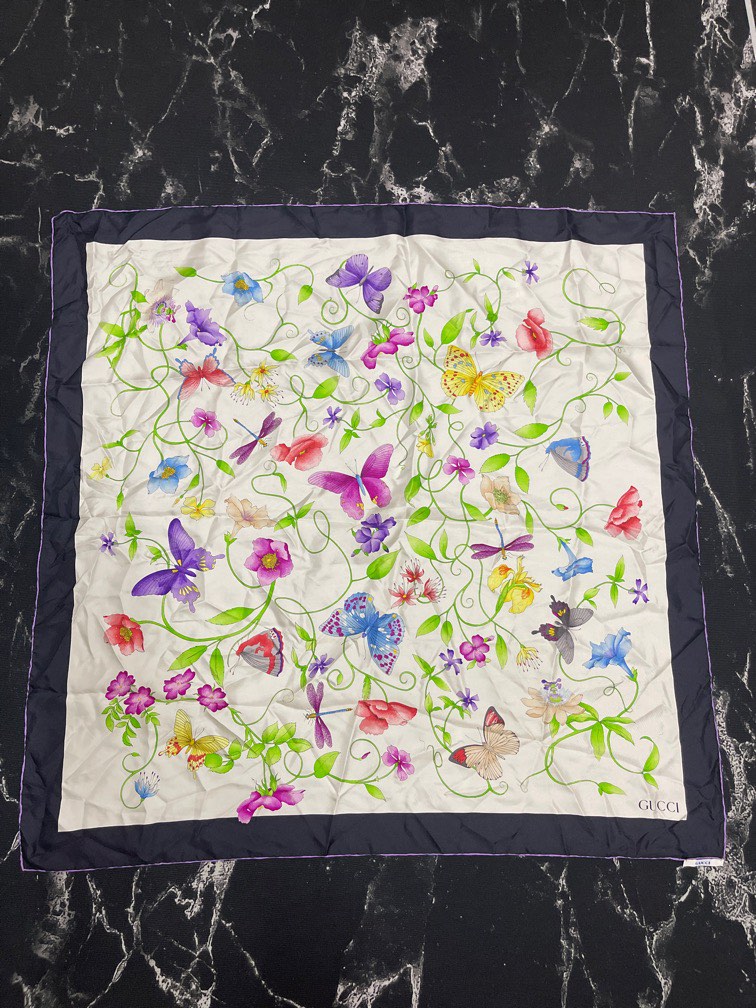 Gucci best sale butterfly scarf