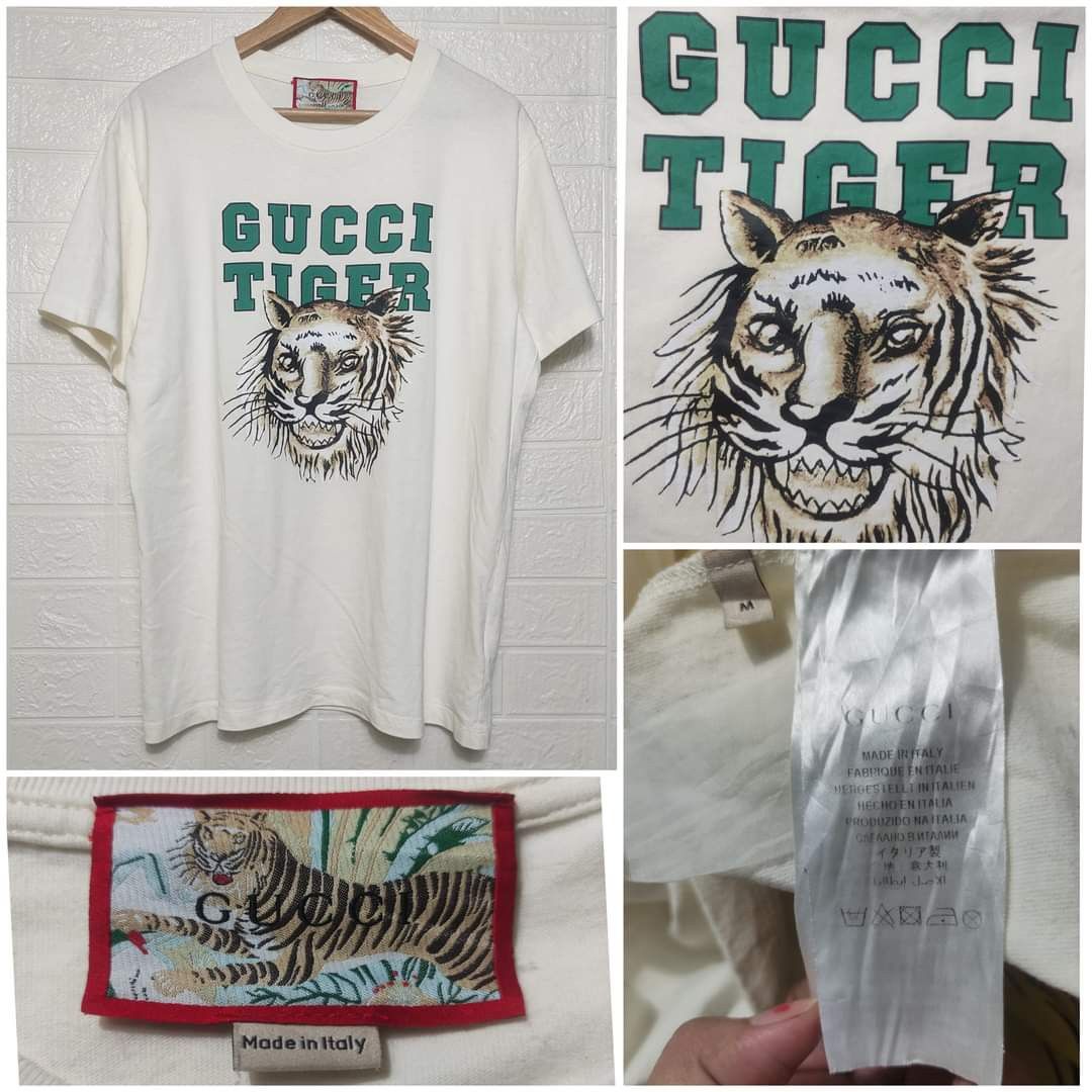 Gucci Tiger Gray Polo Shirt