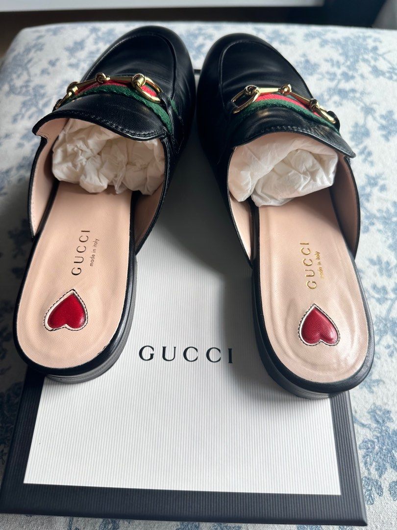 Gucci women's princetown leather slipper stores outlet