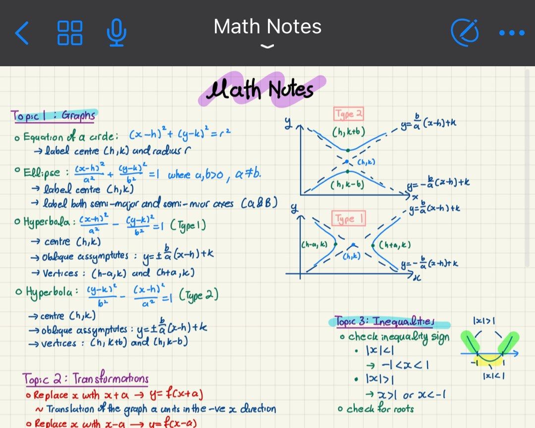 H2 MATH FULL SUMMARY NOTES (no correlation & linear regression ...
