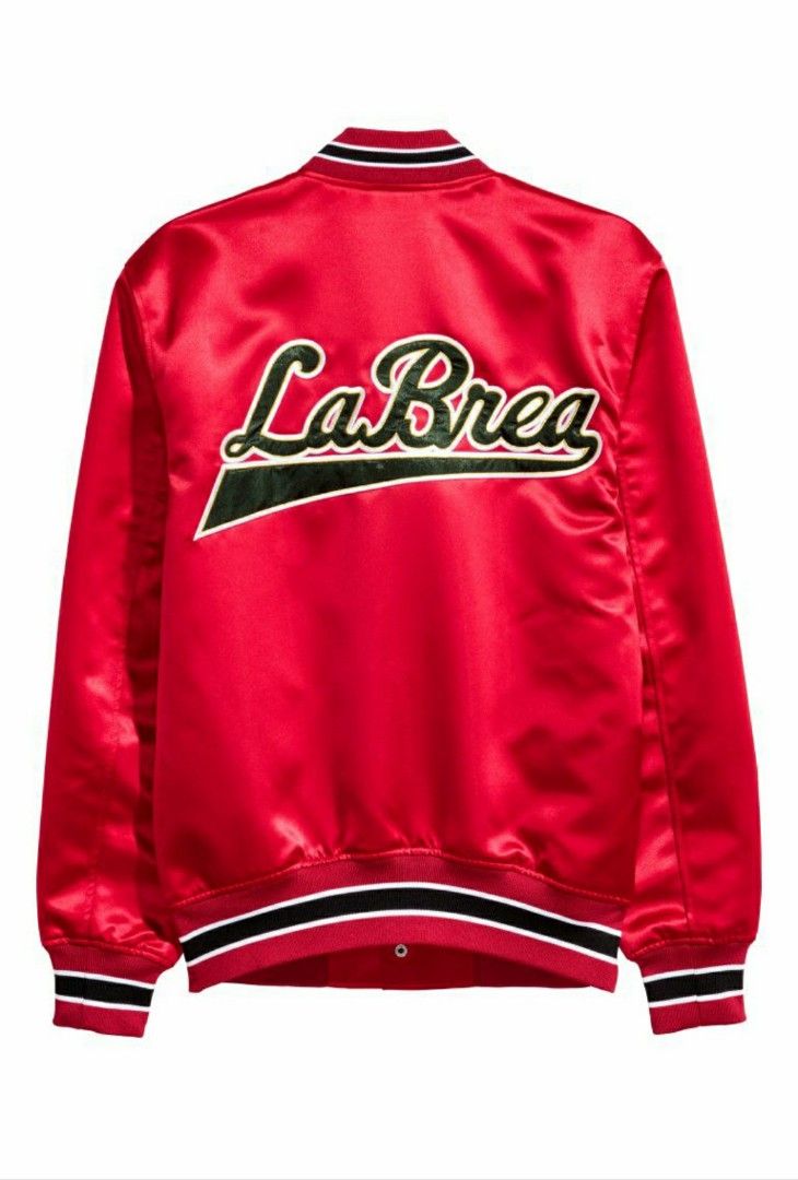 H M embroidered baseball jacket Men s Fashion Coats Jackets