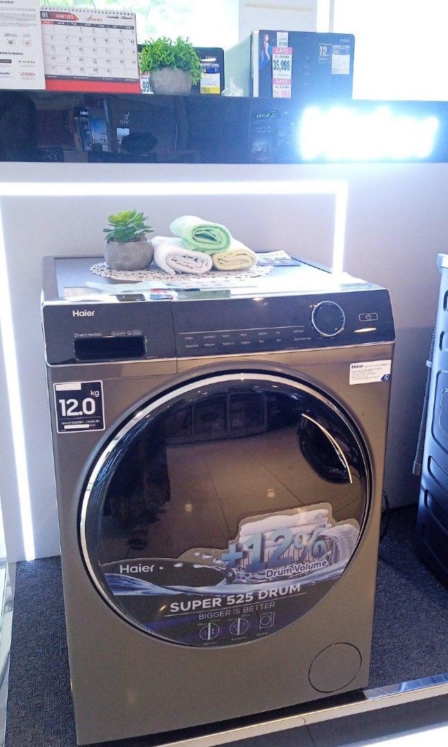 HAIER FRONT LOAD WASHING MACHINE, TV & Home Appliances, Washing