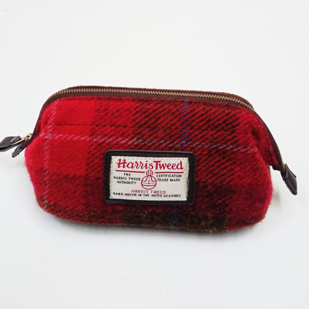 Harris tweed makeup discount bag