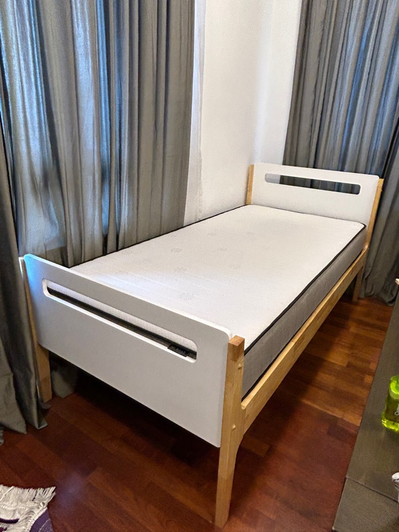 Harvey Norman Bed Frame + Mattress (BSL Infancia SB 01 Single Bed Frame