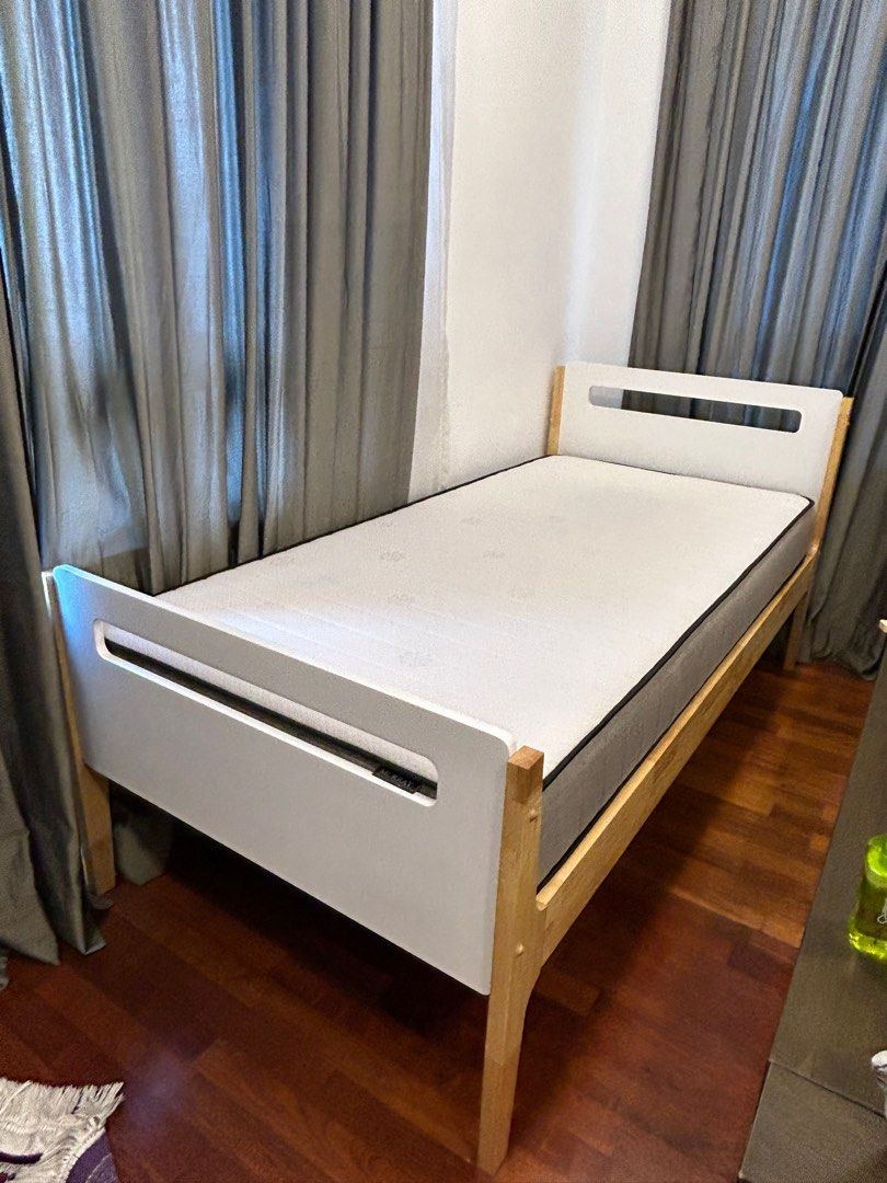 Harvey Norman Bed Frame + Mattress (BSL Infancia SB 01 Single Bed Frame