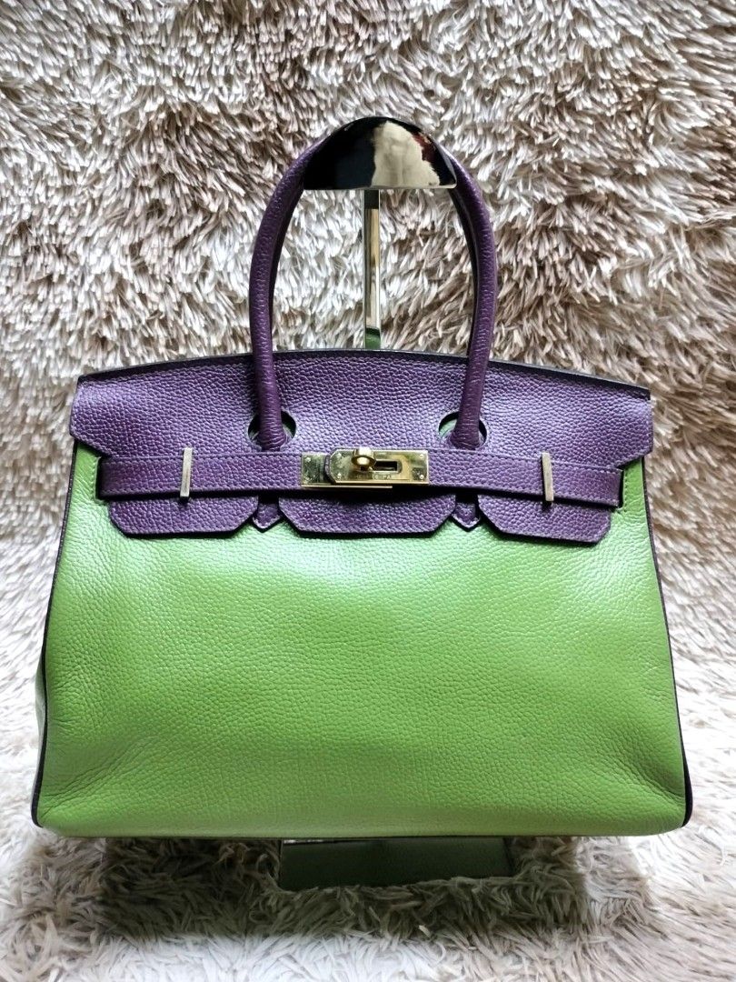 HERMES BIRKIN TWO TONE HANDCARRY BAG
