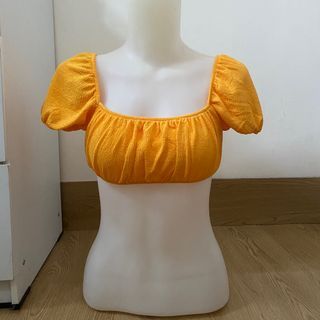 H&M beach wear / orange crop top