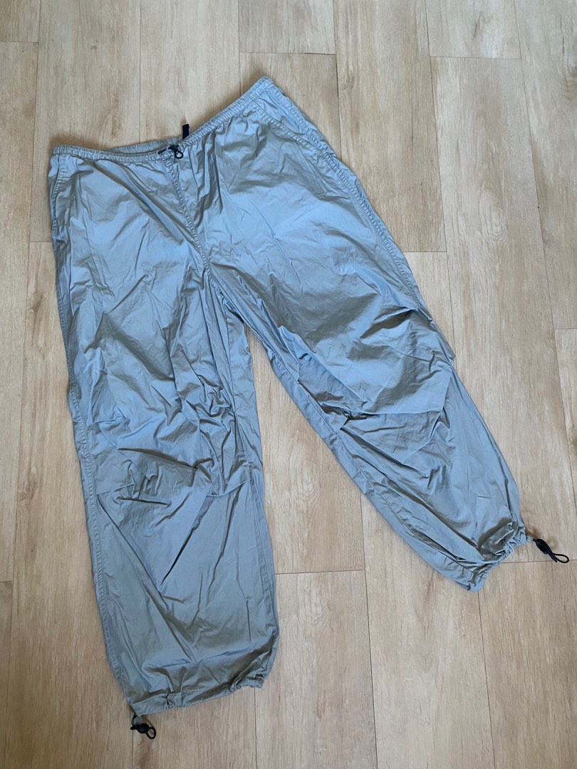 H&M Parachute Pants, Men's Fashion, Bottoms, Joggers on Carousell