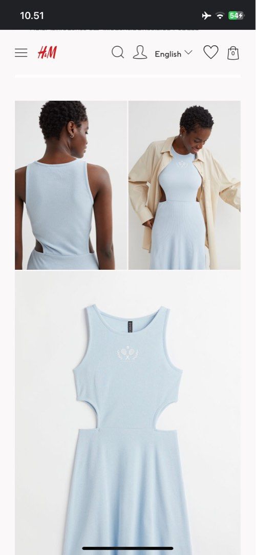 H&M Ribbed Jersey Dress