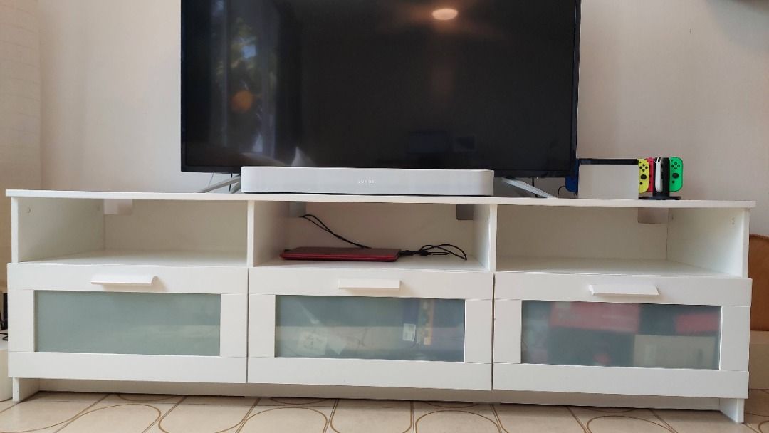 Brimnes tv store stand white