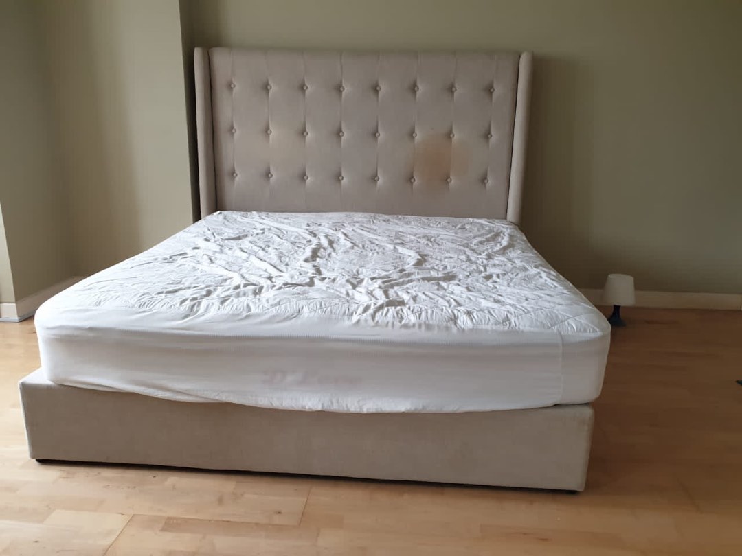 IKEA King Sized Bed Frame with Matress, Furniture & Home Living, Furniture, Bed Frames