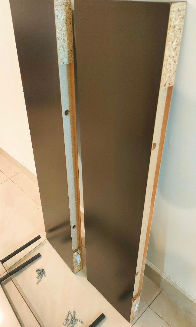 Ikea Lack Shelf 2 units (with brackets & screw), Furniture & Home