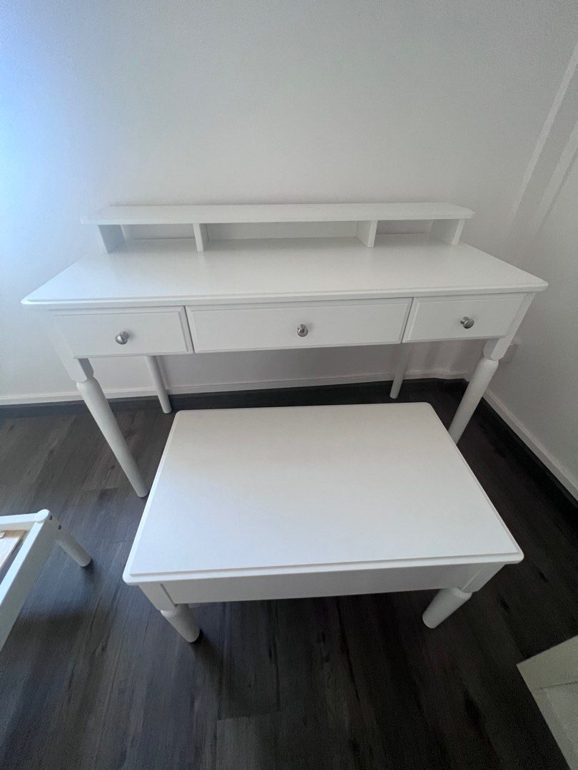 Ikea Tyssedal Dressing Table Storage Stool Furniture Home