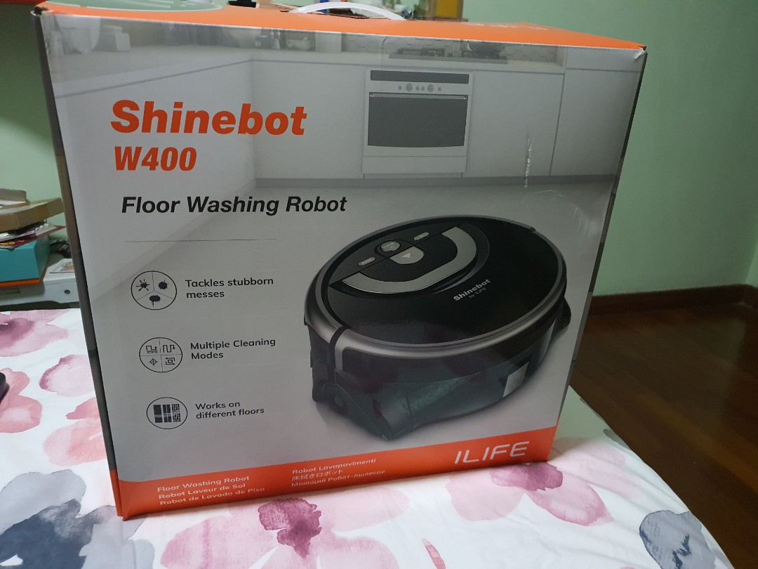 ILIFE ShineBot W400 Wet & Dry Robot Vacuum, TV & Home Appliances, Vacuum Cleaner & Housekeeping
