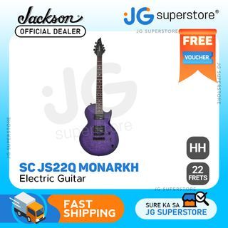 Jackson SC JS22Q Monarkh Electric Guitar HH with 22 Frets, Quilt Maple Top Purple Burst Gloss Finish | JG Superstore