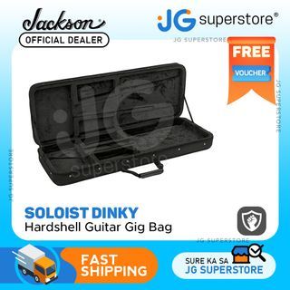 Jackson Soloist Dinky Hardshell Electric Guitar Gig Bag Foam Interior Hard Case with Storage Compartments, Dual Handles | JG Superstore