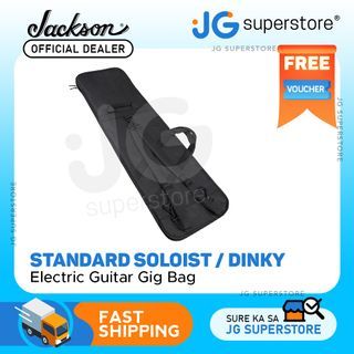 Jackson Standard Electric Guitar Gig Bag with Side and Back Carry for Soloist / Dinky Guitars (Black) | JG Superstore