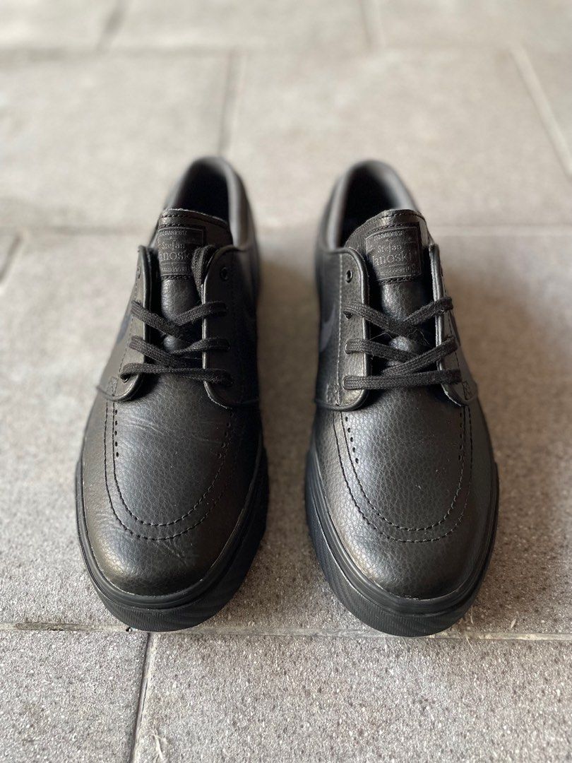 Janoski triple deals black leather