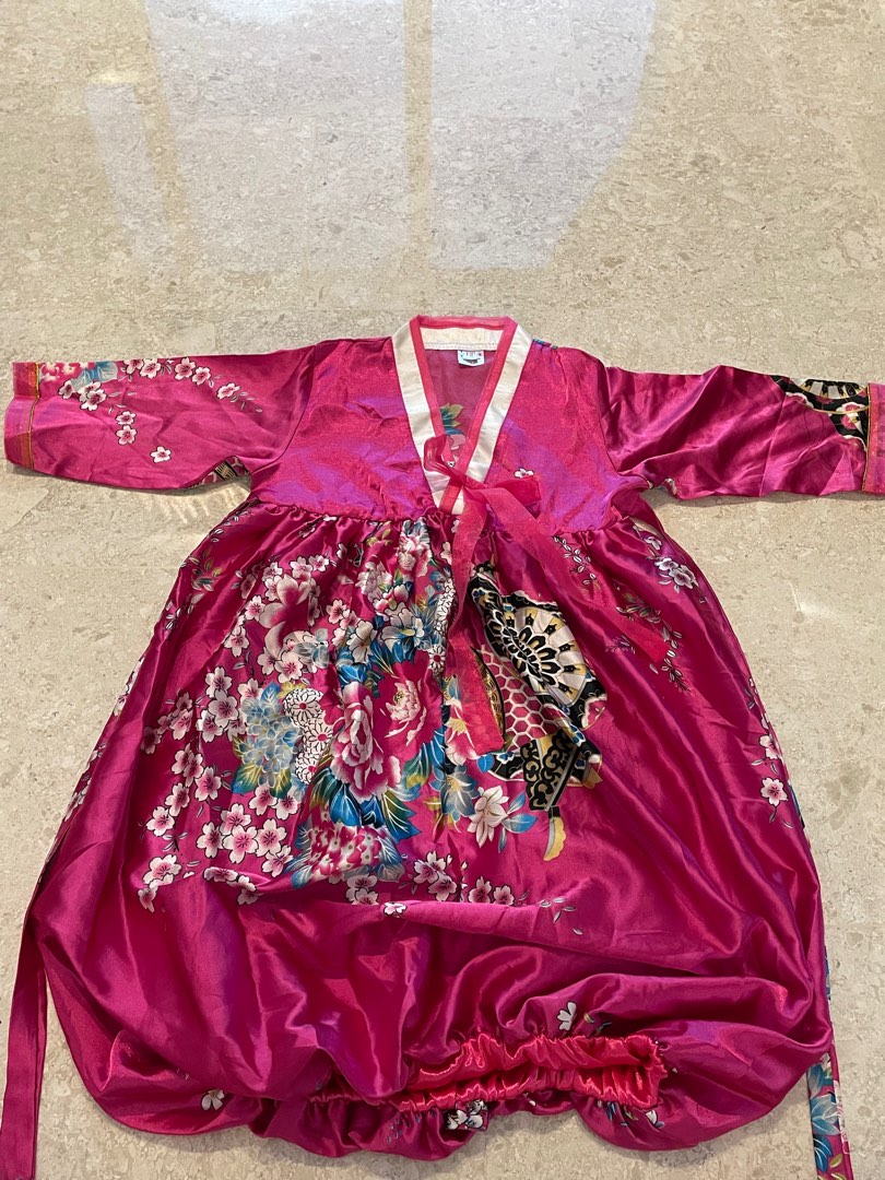Japanese kimono dress for kids(can be worn during Racial Harmony Day