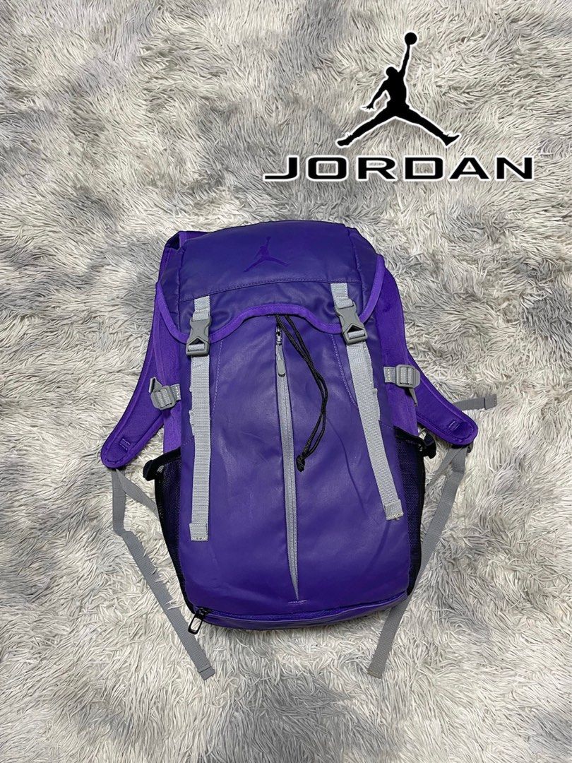 Purple jordan backpack hot sale