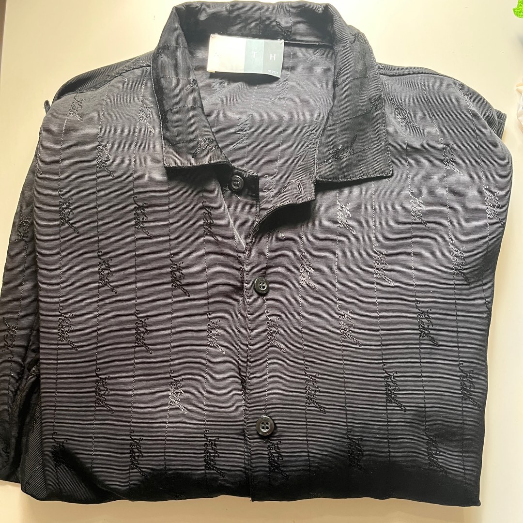 Kith Jacquard Faille Reade Shirt Black, 男裝, 上身及套裝, 西裝