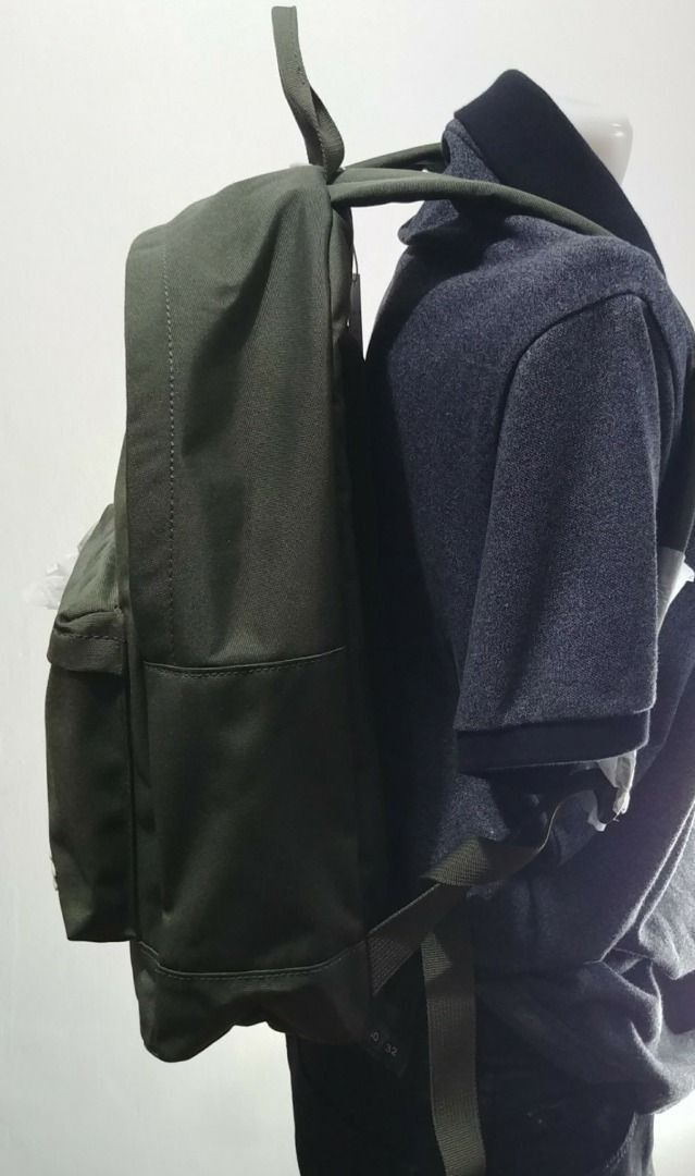 NWT LACOSTE Forest Green Neocroc Classic Solid School Laptop Travel Backpack