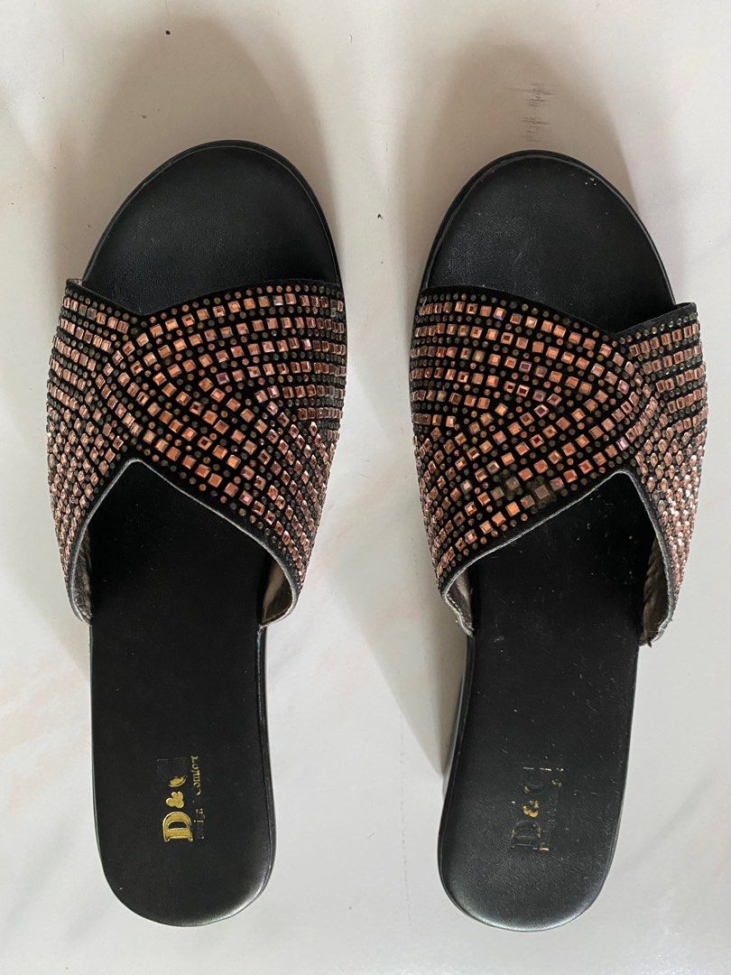 Glitter ladies top sandals