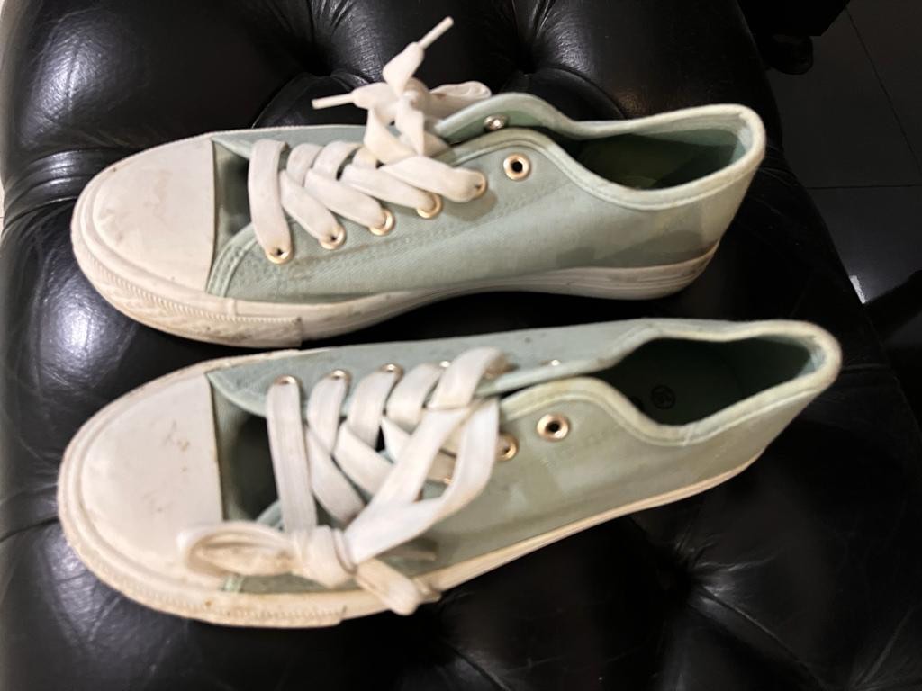 bright blue sneakers womens
