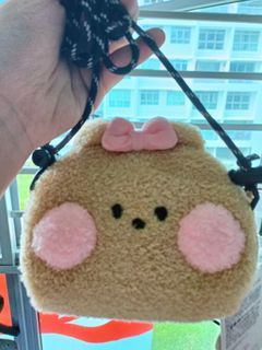 Line friends brown bear crossbody bag