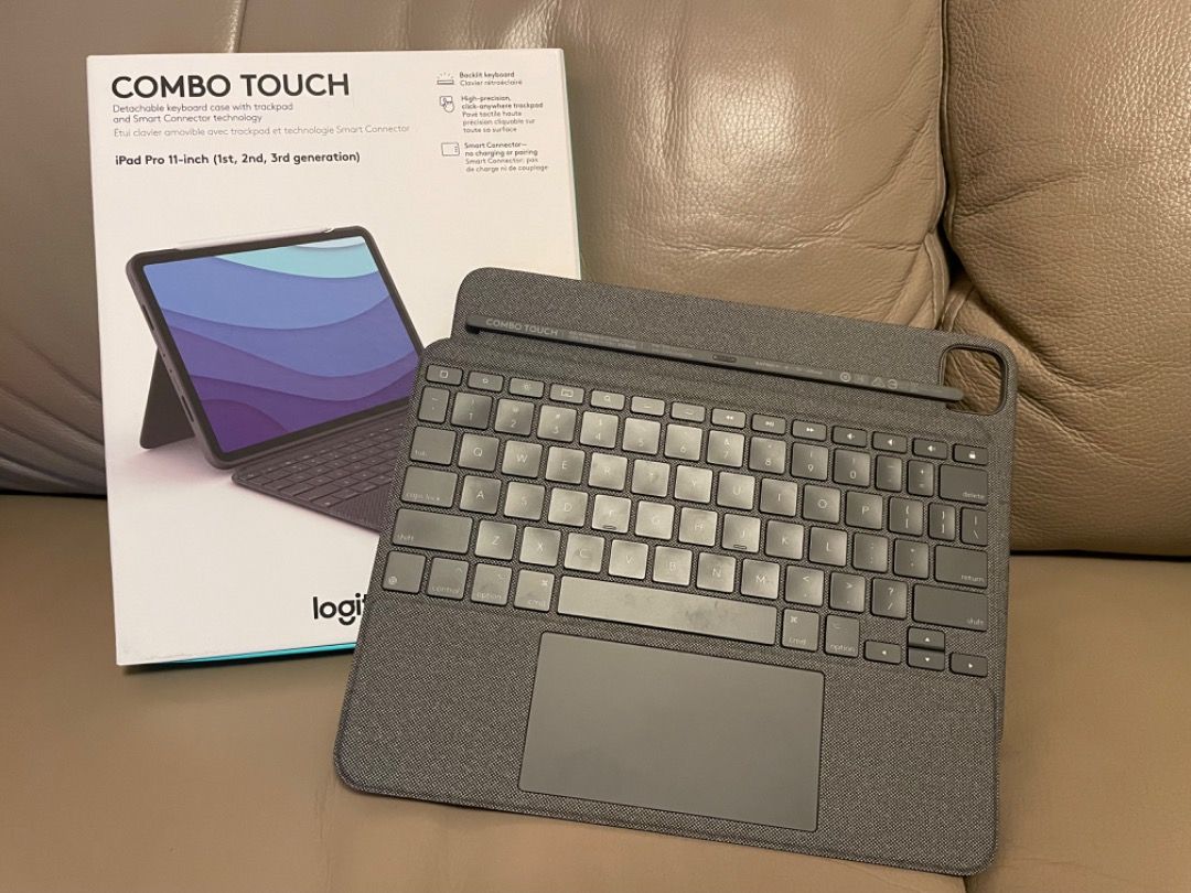 Logitech iPad Pro 11' keyboard case, 電腦＆科技, 電腦周邊及配件, 電腦鍵盤及相關產品- Carousell