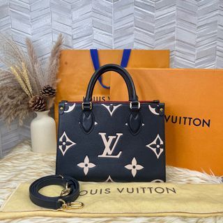 Louis Vuitton Blanche MM Noir in Monogram Empreinte Leather (Date