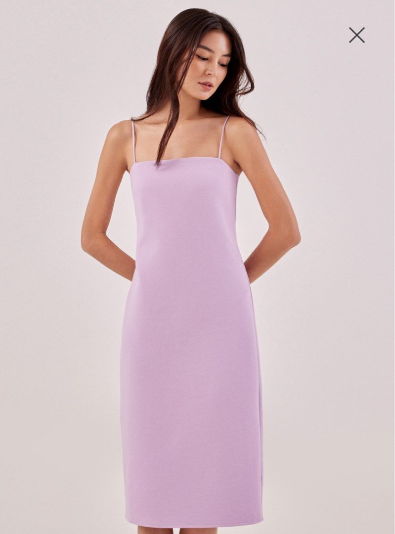 Lavender jersey shop dress