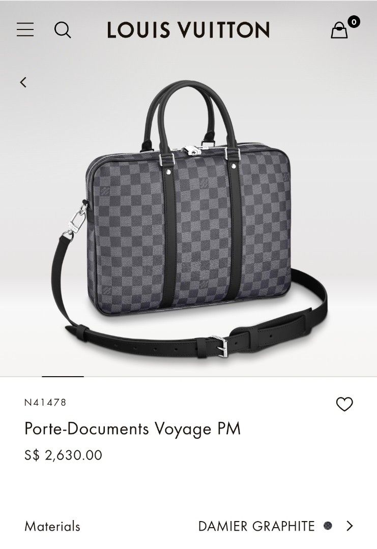 Bags Briefcases Louis Vuitton LV Bumbag Grey Leather