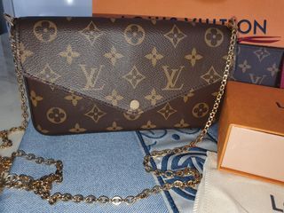 LOUIS VUITTON LV GHW Felicie Pochette Chain Shoulder Bag N40491