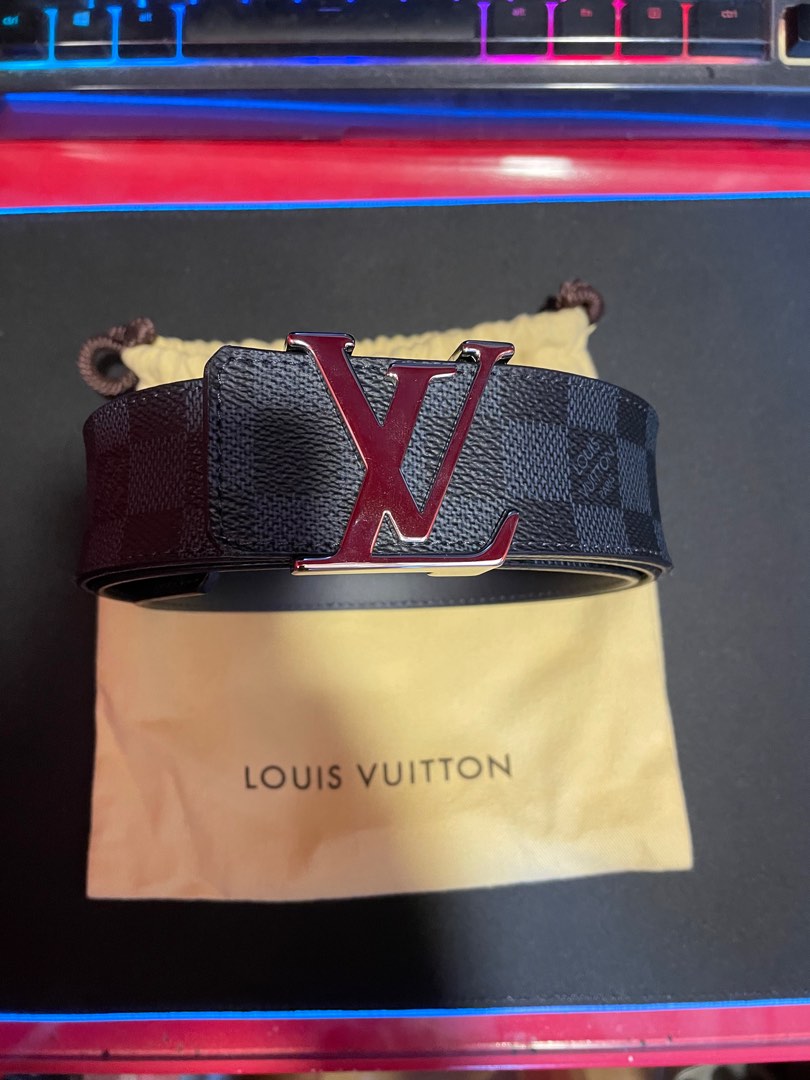 Black x Red Louis Vuitton belts