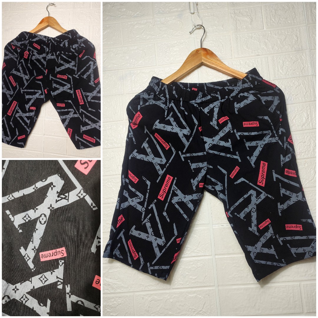 LV Supreme Tee, Men's Fashion, Bottoms, Shorts on Carousell