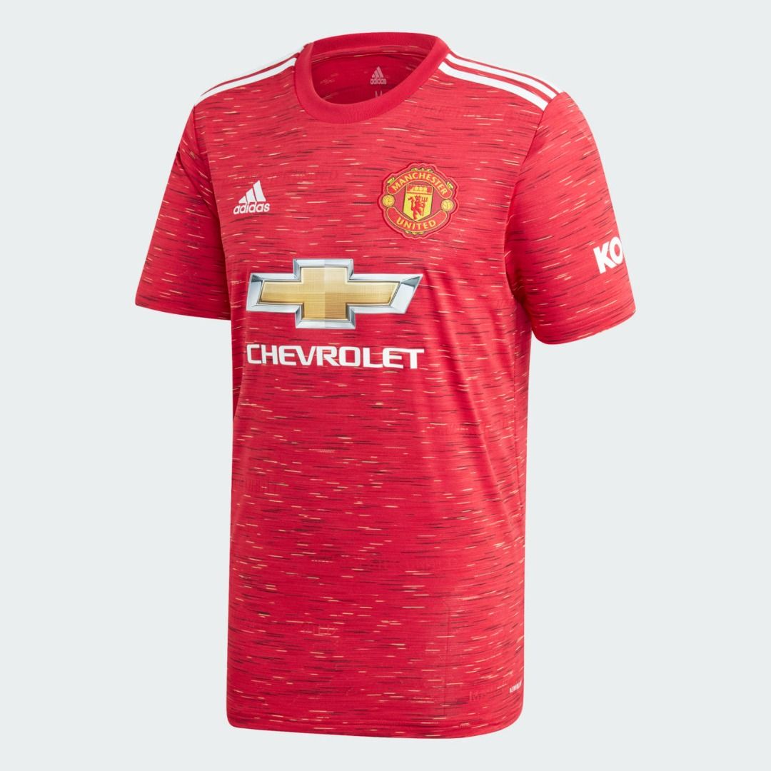 Genuine L Size Authentic Manchester United Home Jersey 20 21 Kohler Chevrolet BRAND NEW CHEAP
