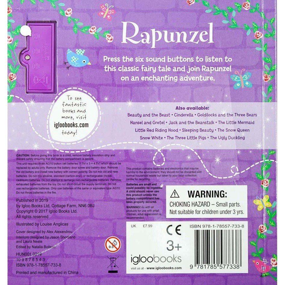 Books　Children's　Magazines,　Rapunzel,　on　Magical　Sound　Hobbies　Books　Book　Toys,　Carousell