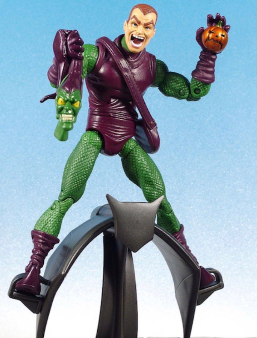 marvel legends green goblin unmasked toy biz onslaught BAF wave