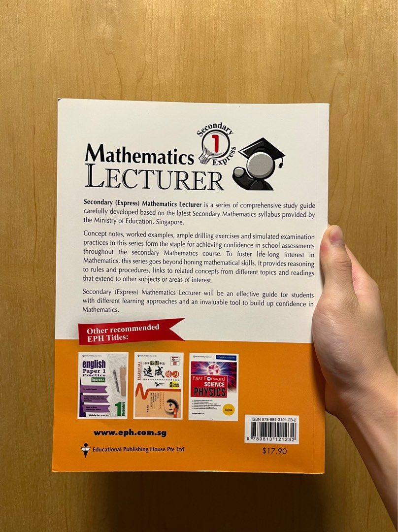 Mathematics Lecturer (Secondary 1 Express), Hobbies & Toys, Books ...