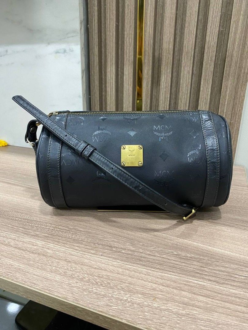 MCM Black Visetos Nylon Crossbody Bag Luxury Bags Wallets on