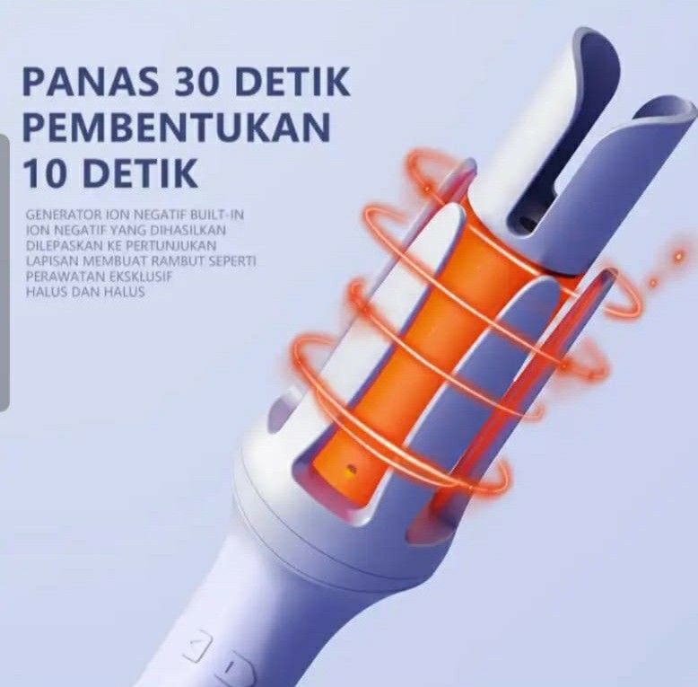 Melede Automatic Hair Curler, alat pengeriting otomatis Gaya Korea, dari harga normal Rp 3500.