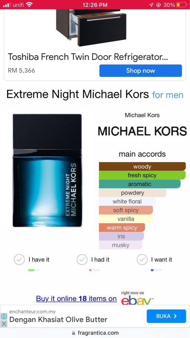 Michael kors discount extreme night fragrantica